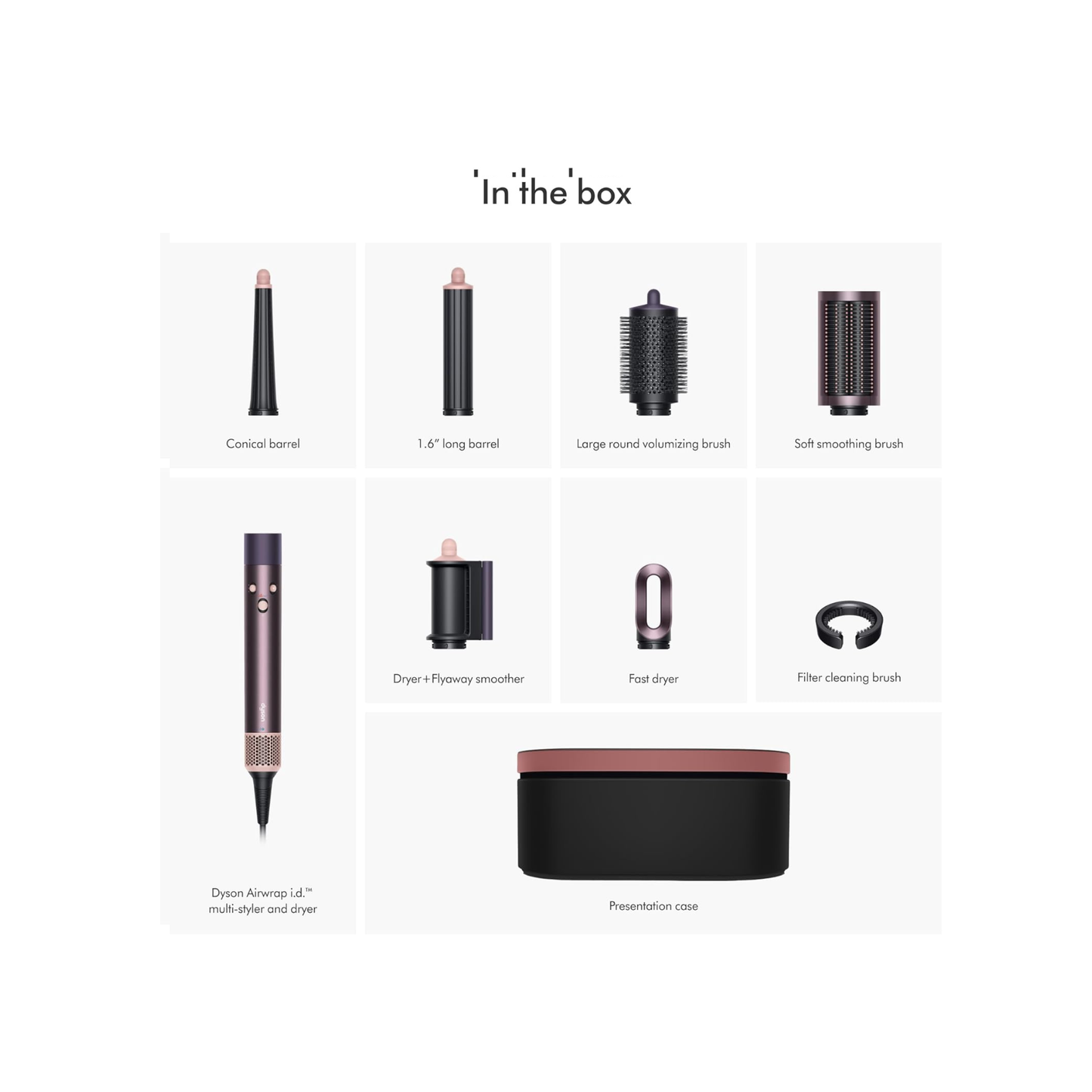 Limited Edition Dyson Airwrap i.d.™ Multi-Styler and Dryer Straight+Wavy in Jasper Plum HS08