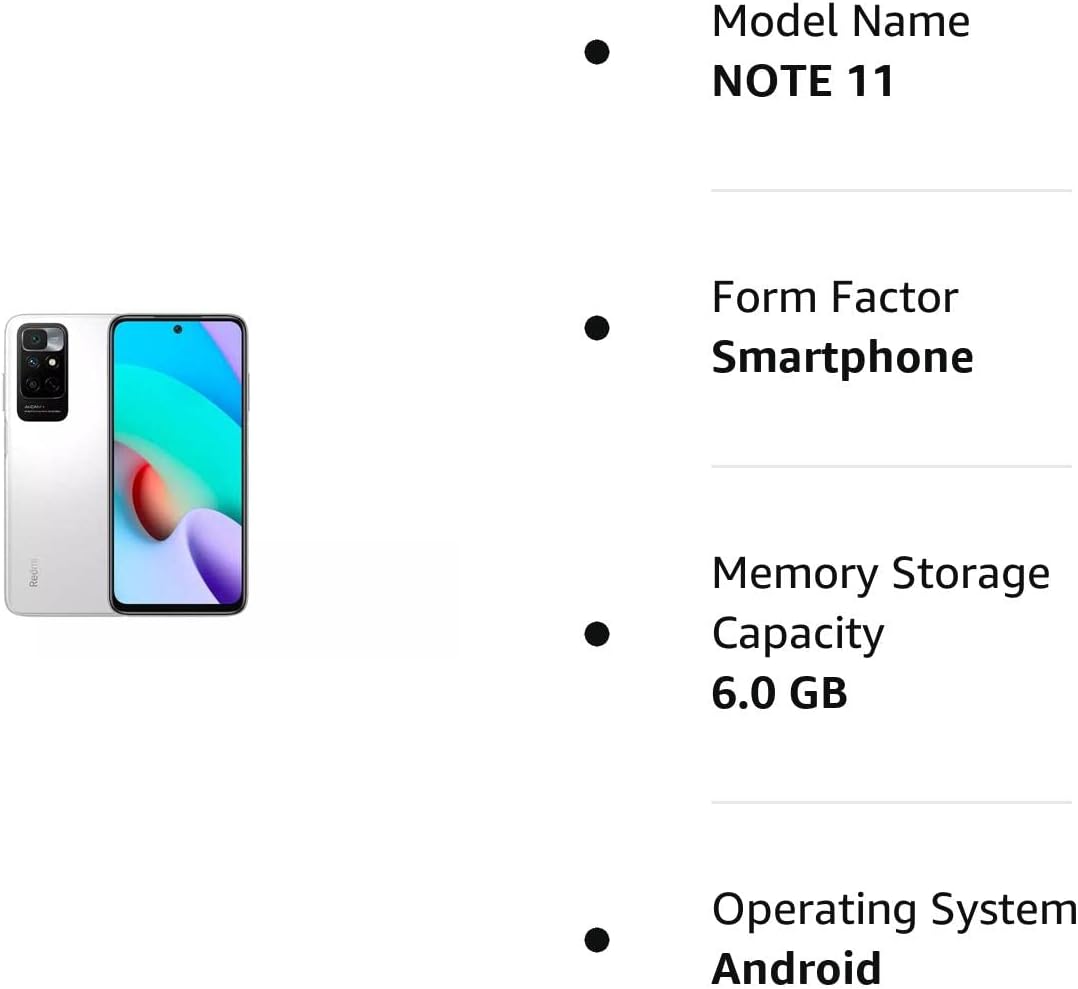 Xiaomi Redmi Note 11 Dual SIM Amoled DotDisplay  6GB RAM 128GB 4G LTE - Global version