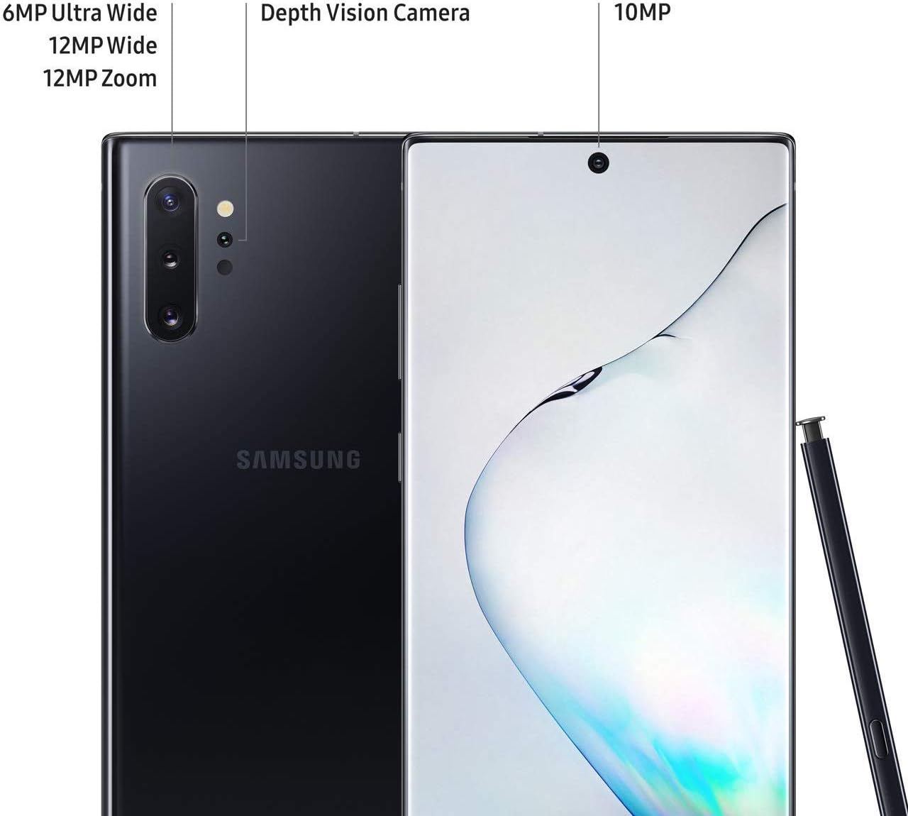 Samsung Galaxy Note10+ 5G Mobile Phone; Sim Free Smartphone - Aura Black,