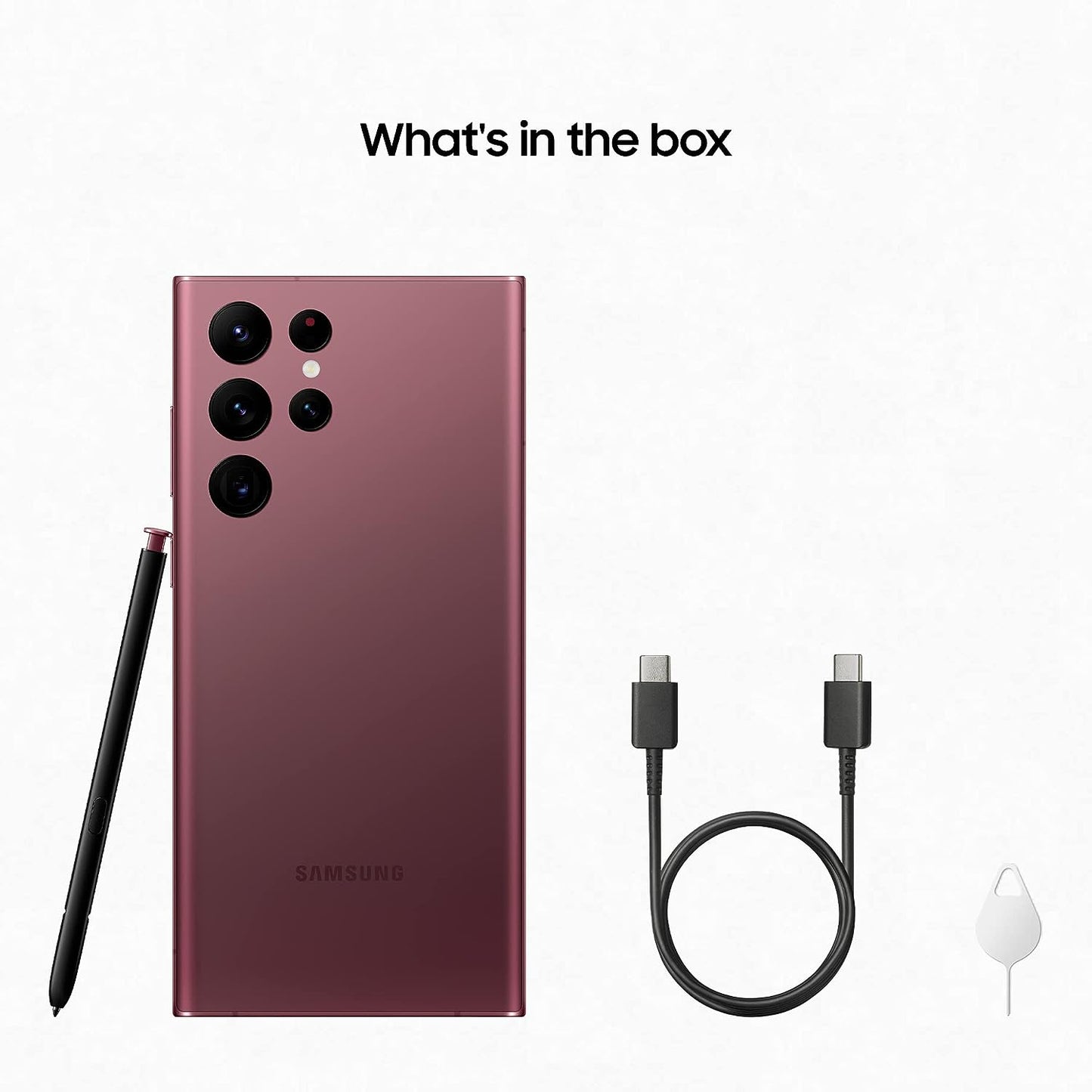 SAMSUNG Galaxy S22 Ultra 5G Mobile Phone 256GB SIM Free Android Smartphone Phantom White - International Version