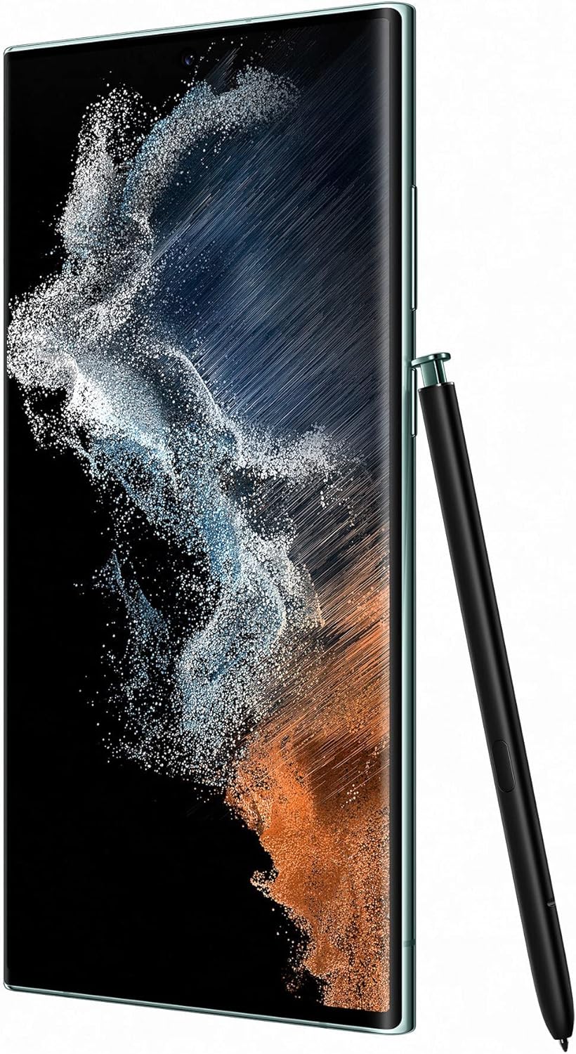 SAMSUNG Galaxy S22 Ultra 5G Mobile Phone 256GB SIM Free Android Smartphone Phantom White - International Version