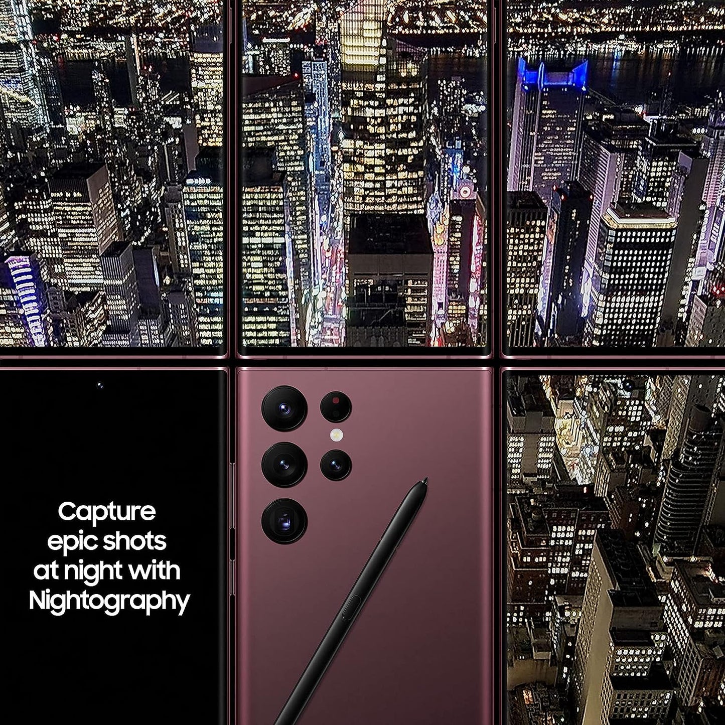 SAMSUNG Galaxy S22 Ultra 5G Mobile Phone 256GB SIM Free Android Smartphone Phantom White - International Version